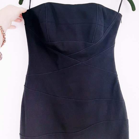Cynthia Steffe black strapless dress - Picture 4 of 9